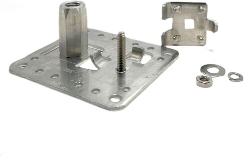 Aluminum Stamped Adhesive Base with Tabbed Swivel Head 1/2" Lightning Protection in Kuwait