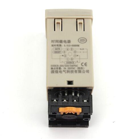 DH48S-2Z الرقمية LED الموقت للبرمجة التتابع التبديل 0.01S-99H99M تأخير مع قاعدة المقبس التيار المتناوب/تيار مستمر 12 فولت 24 فولت 36 فولت 110 فولت 220 فولت 380 فولت (AC380V) in Kuwait