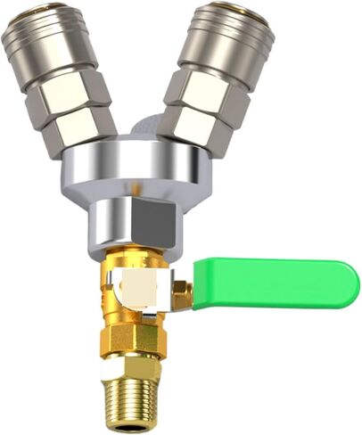 Quick connector C self-locking round tee/three-way; tee female ball valve 2 to 4 | to in Kuwait