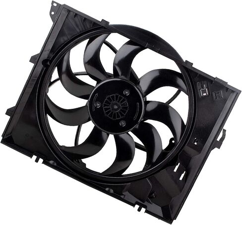 Radiator Cooling Fan Assembly Fit for BMW 128i 325i 328i Base Coupe Sedan Wagon Luxury Modern Sport 330i xDrive Replace# ‎17427562080 17427522055 BM3117101 in Kuwait