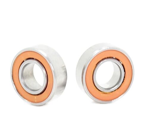 ثنائية المعدن ختم درع مايكرو الأخدود العميق تحمل 2 قطعة S688-2RS CB 8x16x5 مللي متر ABEC-7 الفولاذ المقاوم للصدأ الهجين السيراميك in Kuwait