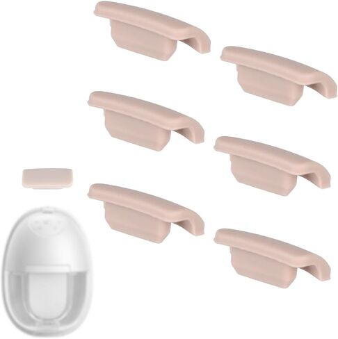 6pcs Anti-Leak Spout Cap Compatible with Eufy E20/E10/S1/S1 Pro Wearable Breast Pumps, Silicone BPA-Free Breast Pump Cover Replacement Parts & Accessories for Eufy in Kuwait