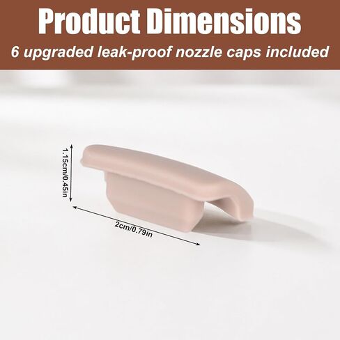 6pcs Anti-Leak Spout Cap Compatible with Eufy E20/E10/S1/S1 Pro Wearable Breast Pumps, Silicone BPA-Free Breast Pump Cover Replacement Parts & Accessories for Eufy in Kuwait