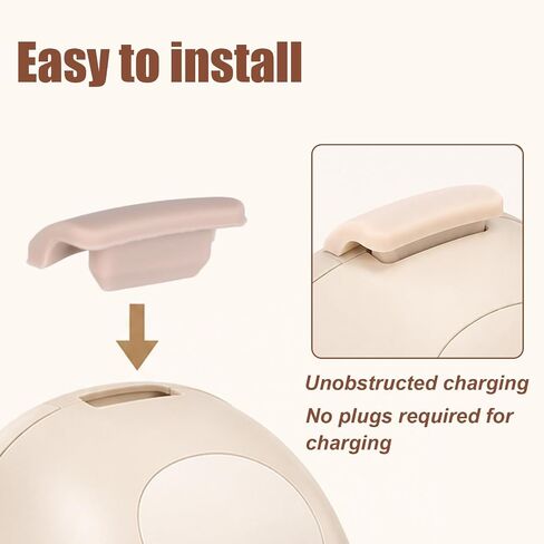 6pcs Anti-Leak Spout Cap Compatible with Eufy E20/E10/S1/S1 Pro Wearable Breast Pumps, Silicone BPA-Free Breast Pump Cover Replacement Parts & Accessories for Eufy in Kuwait