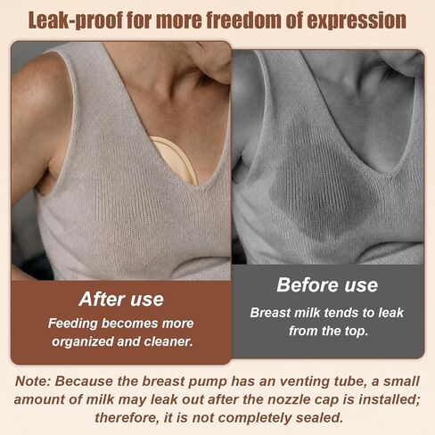 6pcs Anti-Leak Spout Cap Compatible with Eufy E20/E10/S1/S1 Pro Wearable Breast Pumps, Silicone BPA-Free Breast Pump Cover Replacement Parts & Accessories for Eufy in Kuwait