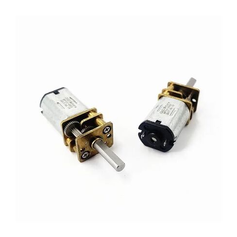 1PC N20 Full Metal Gearbox Gear Reduction Electronic Starter DC 5V 158RPM Slow Speed D-Shaft for Robot Electronic Lock in Saudi Arabia