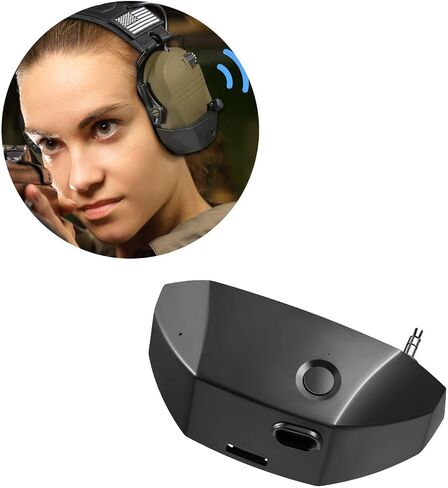 Wireless Bluetooth Adapter for Walker's Razor Earmuffs, 5.1 Bluetooth Receiver with TypeC Port, Rechargeable Bluetooth Accessories Compatible with Walker's Shooting Headphones in Kuwait