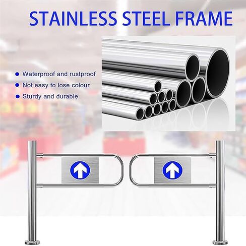 Automatic Closing Safety Gate for Supermarket Entrance - One-Way Door for Hallway, Shopping Malls & Passages - Secure, Durable, Easy to Install, Ideal for High Traffic Ar in Kuwait