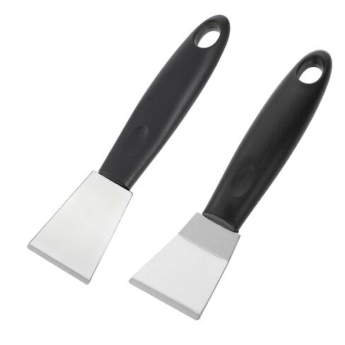 Professional 3D Print Printing Scraper Spatula Set, Metal Scraper Upgraded Polished Metal 3DPrinter Spatula with Comfortable Grip for Resin Removal Model Stripping(1 Straight Head&1 Elbow Head) in Kuwait