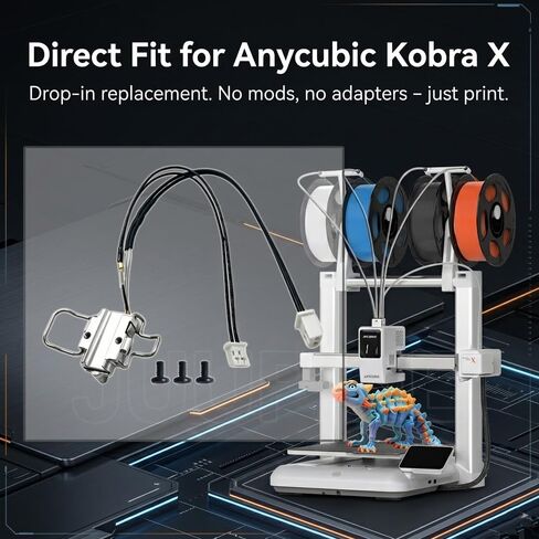 لمجموعة التدفئة Anycubic Kobra X/Kobra 4 Hotend - تسخين سريع، استبدال سهل للتوصيل والتشغيل مع خرطوشة سخان وثرمستور، تجميع Hotend fpr Kobra X 3D تدعم الطباعة عالية السرعة in Kuwait