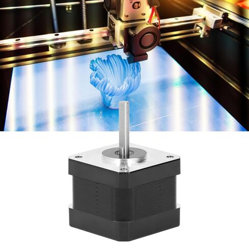42 Stepper Motor, 2 Phase Carbon Steel Low Noise High Torsion 3D Printer Stepping Motor with Cable Compatible with 3D Printer in Kuwait