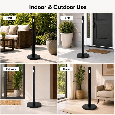 47'' Heavy Duty Metal Outdoor Ashtray, Stable Weighted Base Standing Cigarette Butt Disposal for Patio, Deck, Home & Commercial Use in Kuwait