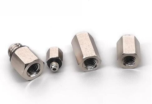 5PCS M3 M4 M5 M6 M8 Female To Male Thread Socket Air Pneumatic Pipe Fitting Connector Coupling(M-6F) Plumbing Fittings in Kuwait