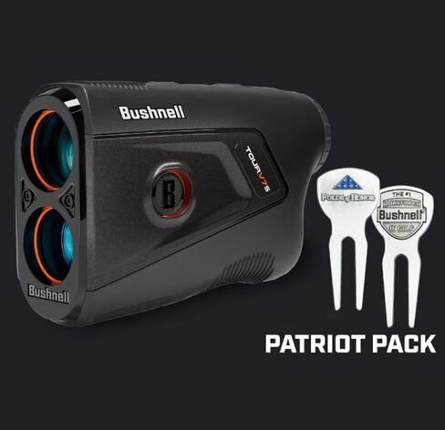 جهاز تحديد المدى بالليزر من Bushnell Golf Tour V7 Shift مع تقنية Tour Trusted Slope، وشاشة عرض مزدوجة الألوان مع حزمة Wearable4U in Kuwait