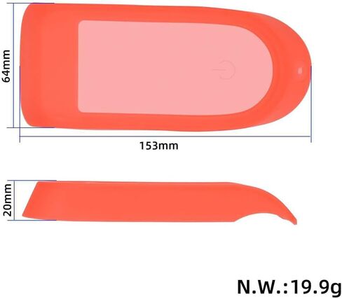 for Segway MAX G3 Electric Scooter Screen Protector (2pcs),Full Body Waterproof Silicone Shockproof Back Cover Protective Case, Compatible with Segway Ninebot MAX G3 Display Screen - Red in Kuwait