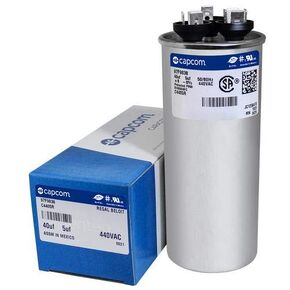 باكارد PRCFD405 - 40 + 5 فائق التوهج MFD x 440 VAC Genteq استبدال مكثف مزدوج مستدير # C4405R / 97F9838 in Kuwait
