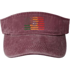 Vintage US and Flag of Los Angeles California Sun Visor Hats for Women Men Cotton Adjustable Sports Empty Top Golf Cap in Saudi Arabia
