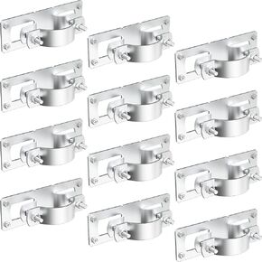 12 Pack Fence Brackets - Galvanized Wood Fence Frame for 2-3/8-inch Outer Diameter Metal Posts, Fence Brackets for Metal Fence Posts in Kuwait