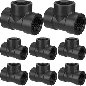 8 قطع تركيب أنابيب PVC مقاس 1/2 بوصة متوافقة مع سلسلة 805، جدول 80 تركيب تي شيرت PVC، تي شيرت نسائي ملولب Npt، موصل أنبوب رمادي عالي التحمل للصناعة والسباكة وري المياه in Kuwait