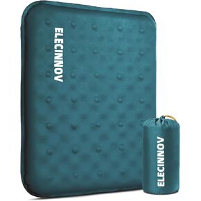 Inflatable Seat Cushion, Self Inflating Memory Foam Stadium Seat Cushion Lightweight Camping Chair Pad Airplane Cushion for Long Flights Outdoor Travel Bleacher Office Car Backpacking (Grey) in Kuwait