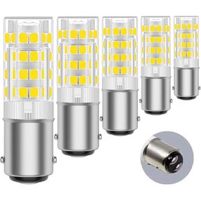 2-Pack BA15D LED لمبات ماكينة الخياطة، 120 فولت 4 وات 350LM 6000K ضوء النهار الأبيض | يستبدل مصابيح ماكينة الخياطة 15 وات/50 وات، قاعدة حربة T7، متوافقة مع بدائل الخياطة سنجر وكينمور وجانوم وغيرها in Kuwait