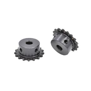 Steel Heavy Duty Motor Pinion Gear 1Pcs 12-20 Tooth 04C Chain Gear Steel 8mm Bore Industrial Sprocket Wheel Motor Drive(17 Teeth) in Kuwait