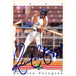بطاقة بيسبول موقعة من روبرتو بيتاجين (Osceola Astros) لعام 1992، أفضل لاعب صاعد في الدوري الصغير رقم 205 in Kuwait
