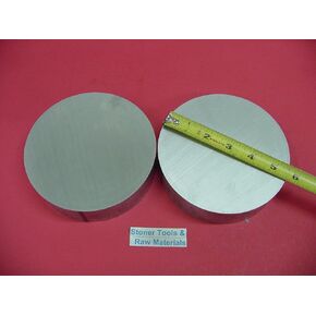 2 قطعة 5-1/2 "ألومنيوم 6061 قضيب مستدير 2" طويل T6511 5.50 "OD مخرطة بار in Kuwait