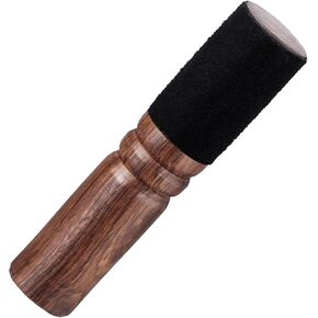 Yolev Tibetan Singing Bowl Mallet, Suede Wooden Striker Leather Wrapped Sound Bowl Mallet, Musical Instruments for Meditation Yoga Relaxation (Black and Brown) in Kuwait
