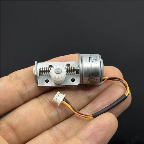 Micro 15mm 2-Phase 4-Wire Stepper Motor Mini Linear Screw Shaft Output 13 Teeth Plastic Gear Stepping Motor in Kuwait