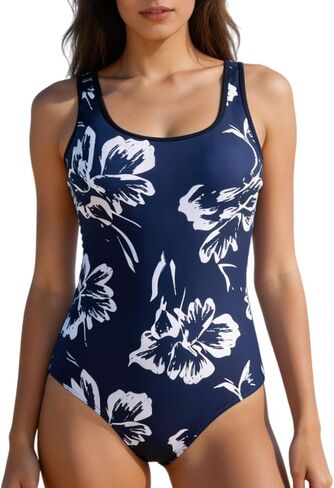 Women's One-Piece Swimsuit, Tummy Control Bathing Suit, Slimming Swimwear for Beach Pool & Summer Vacation in Kuwait