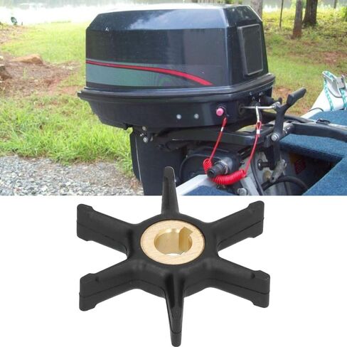 دفاعة مضخة مياه تبريد المحرك البحري من النحاس المطاطي لـ Evinrude Johnson 2-Stroke خارجي 3HP-7.5HP استبدال مباشر 277181/434424 in Kuwait