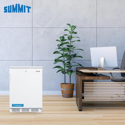 ACCUCOLD FF7LW ثلاجة قائمة بذاتها مدرجة تجاريًا للاستخدام العام للأغراض العامة مع قفل أمامي، وإزالة تلقائية للصقيع، وباب مغلف من الفولاذ المقاوم للصدأ، ومقبض شريط المنشفة وجزء خارجي أبيض in Kuwait
