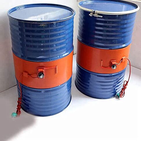 2200W Adjustable Band Heater for Drums - Heavy Duty 55N Metal Barrel Heater, 220V Pail Heating Pad for Efficient Temperature Control and Quick Heating in Kuwait