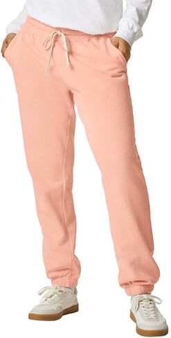 Comfort Colors Adult Garment-Dyed Lightweight Fleece Sweatpants, M, Peachy in Kuwait