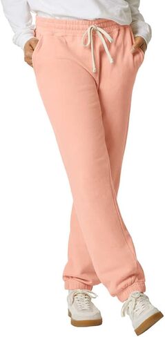 Comfort Colors Adult Garment-Dyed Lightweight Fleece Sweatpants, M, Peachy in Kuwait