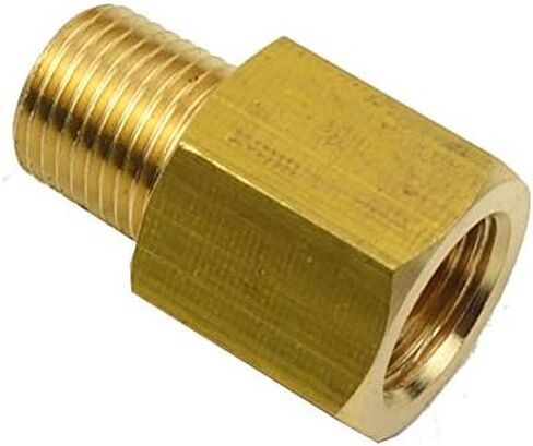 HongBoW 1/8 BSPT ذكر x 1/8 NPT أنثى تركيب الأنابيب النحاسية محول BSP NPT محول البريطانية إلى الولايات المتحدة مقياس الاستشعار المرسل محول المخفض in Kuwait