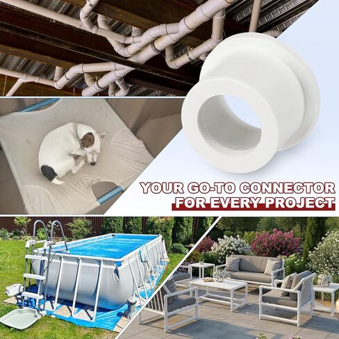 DTGN 10Pcs 3/4"x1/2" PVC Reducer Bushing Fitting, SCH40 (Socket x Socket) Furniture Grade PVC Pipe Fitting, Reducer Bush Adapter for Home Sewer Plumbing, Industrial, Pipe Connection in Kuwait