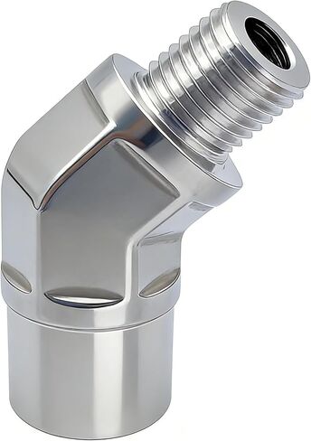 Forged 316L Stainless Steel Pipe Fitting, 45 Degree Street Elbow, 3/8" NPT Male x 3/8" NPT Female (Pack of 1) in Kuwait