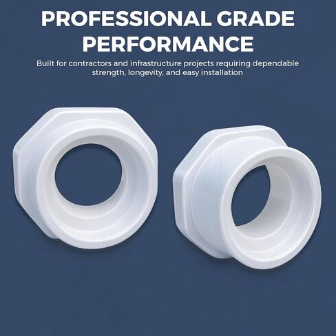 الجدول 40 جلبة مخفض PVC 3 × 2 بوصة - محول تقليل المقبس المنزلق | تركيبات أنابيب شديدة التحمل للسباكة والري (عبوة واحدة) in Kuwait
