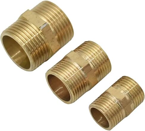 2 قطعة 1/2 "3/4" 1 "ذكر النحاس الخيوط موصل خرطوم إصلاح 2-Way خرطوم الحنفية تركيبات حديقة موصل حنفية المياه (G1) in Kuwait