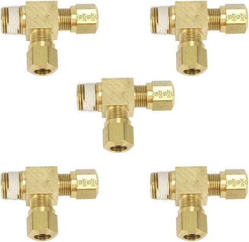 منتجات Mytee 5 عبوات من النحاس الذكور للجري لأنبوب النايلون 3/8X3/8 NPT يستبدل 1471X6X6 1471P06P06 13716C 11274 017166 17714716C 1778083 271NTA66 71P0606N S771AB66 VS271NTA66 WEA1471P06P06 WH1471P06P06 in Kuwait