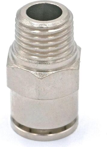 1/4" Male to Fit Tube O/D 10mm Pneumatic Nickel Brass Push In Connector Union Quick Release Air Fitting Plumbing in Saudi Arabia
