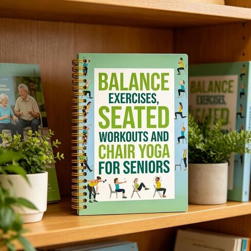 Chair Yoga Book Low-Impact Guide for Balance Mobility and Strength Seated Workouts for Home Office Senior Living Routines, 1PC in Saudi Arabia