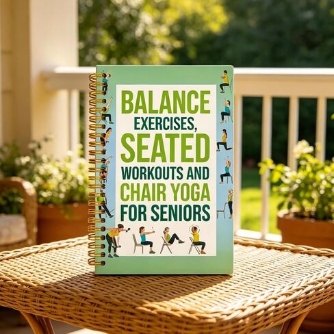 Chair Yoga Book Low-Impact Guide for Balance Mobility and Strength Seated Workouts for Home Office Senior Living Routines, 1PC in Saudi Arabia