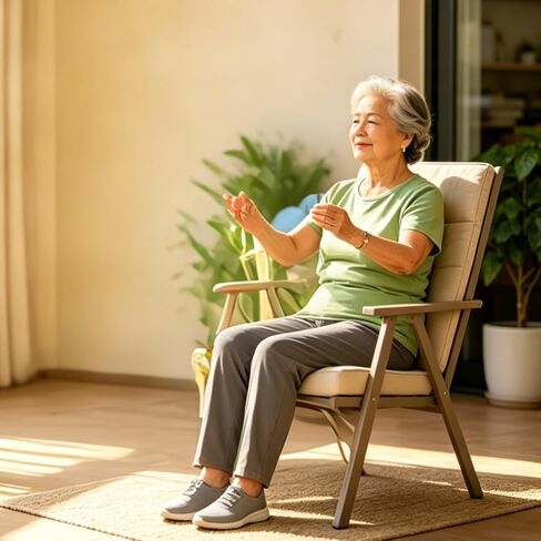 Chair Yoga Book Low-Impact Guide for Balance Mobility and Strength Seated Workouts for Home Office Senior Living Routines, 1PC in Saudi Arabia