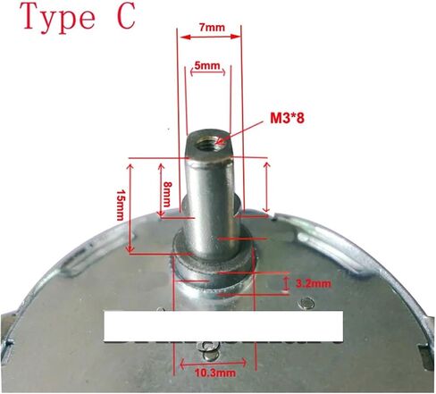 JS-50B(S) مشغل إلكتروني DC مشغل إلكتروني 4 نوع النوع A (CW) تيار مستمر 12 فولت (9 فولت مشترك) 1.4 دورة في الدقيقة 11kgf.cm محركات صناعية in Kuwait