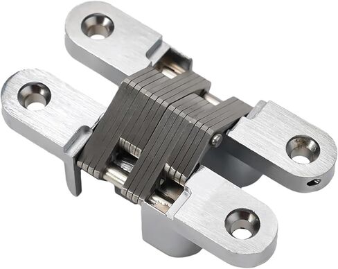 Stainless Steel Invisible Folding Door Cross Hinge Furniture Hardware Accessories 1Pcs(13x45MM) in Kuwait