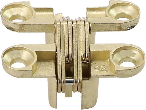 Stainless Steel Invisible Folding Door Cross Hinge Furniture Hardware Accessories 1Pcs(13x45MM) in Kuwait