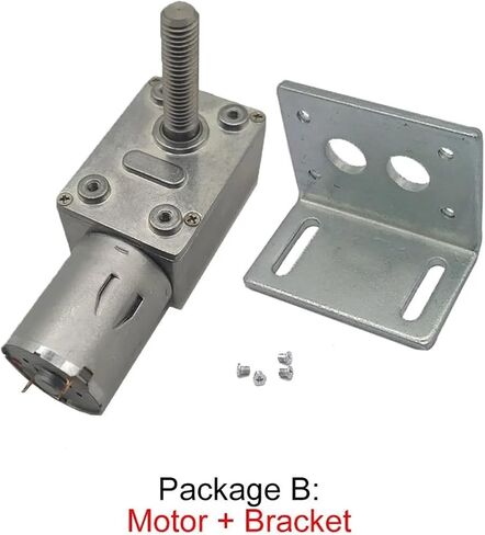 دودة العتاد DC المخفض كاتب الإلكترونية مع M8 الخيوط رمح عكس CW / CCW الذاتي قفل packageJ 24V 10 دورة في الدقيقة المحركات الصناعية in Kuwait